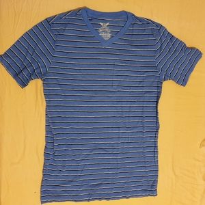 NWOT Faded Glory blue stripped t-shirt 👕, size S